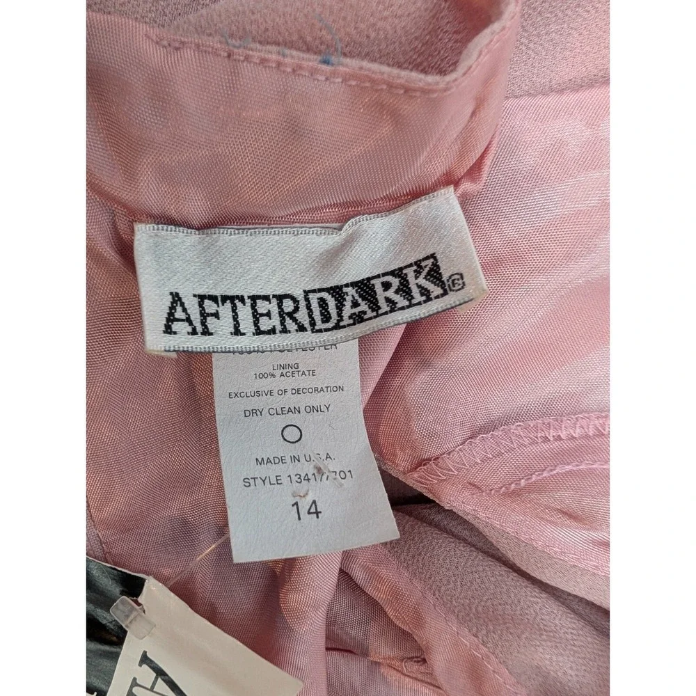 After‎ Dark Maxi Dress Womens Size 14 Prom Gown Party Pastel Pink Minimalist NWT